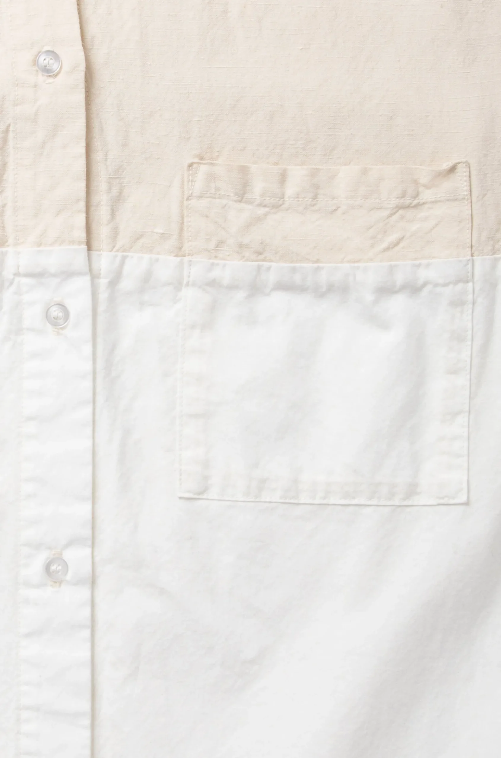 Bonding Shirt in Natural/White