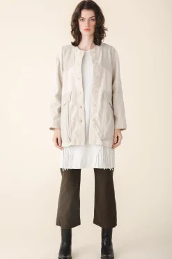 Canvas Touring Jacket in Oyster