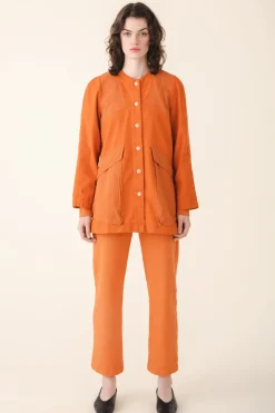 Canvas Touring Jacket in Papaya