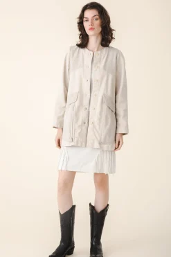 Canvas Touring Jacket in Oyster