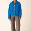 Canvas Utility Jacket in French Blue