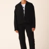 Canvas Utility Jacket in Black