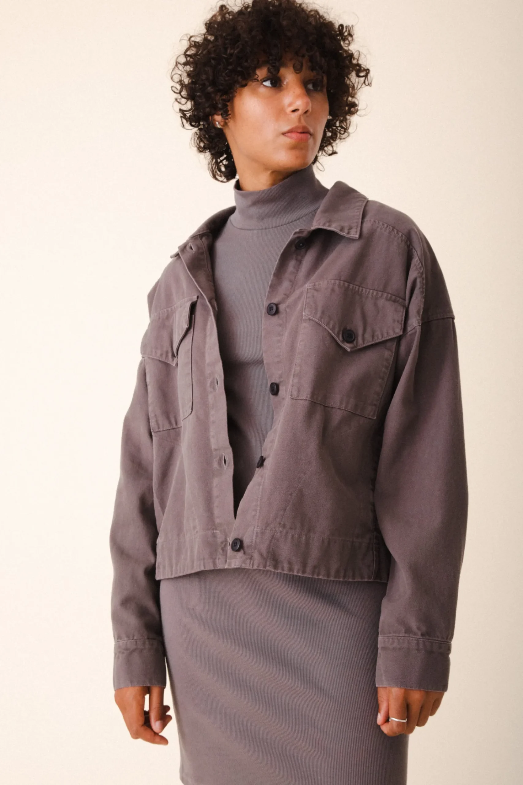 Canvas Utility Jacket in Dior Gray