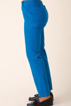 Canvas Utility Pant in French Blue