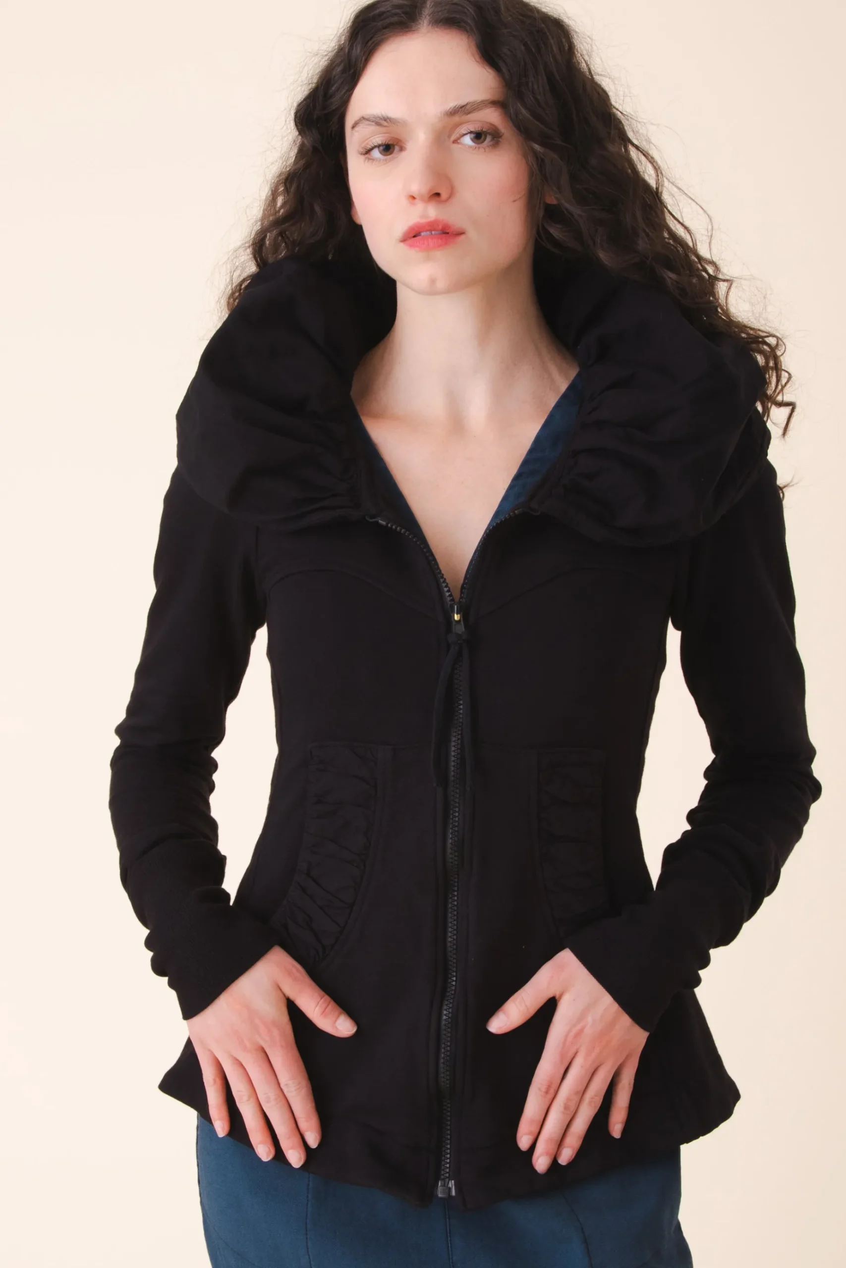Cloak Hoodie in Black