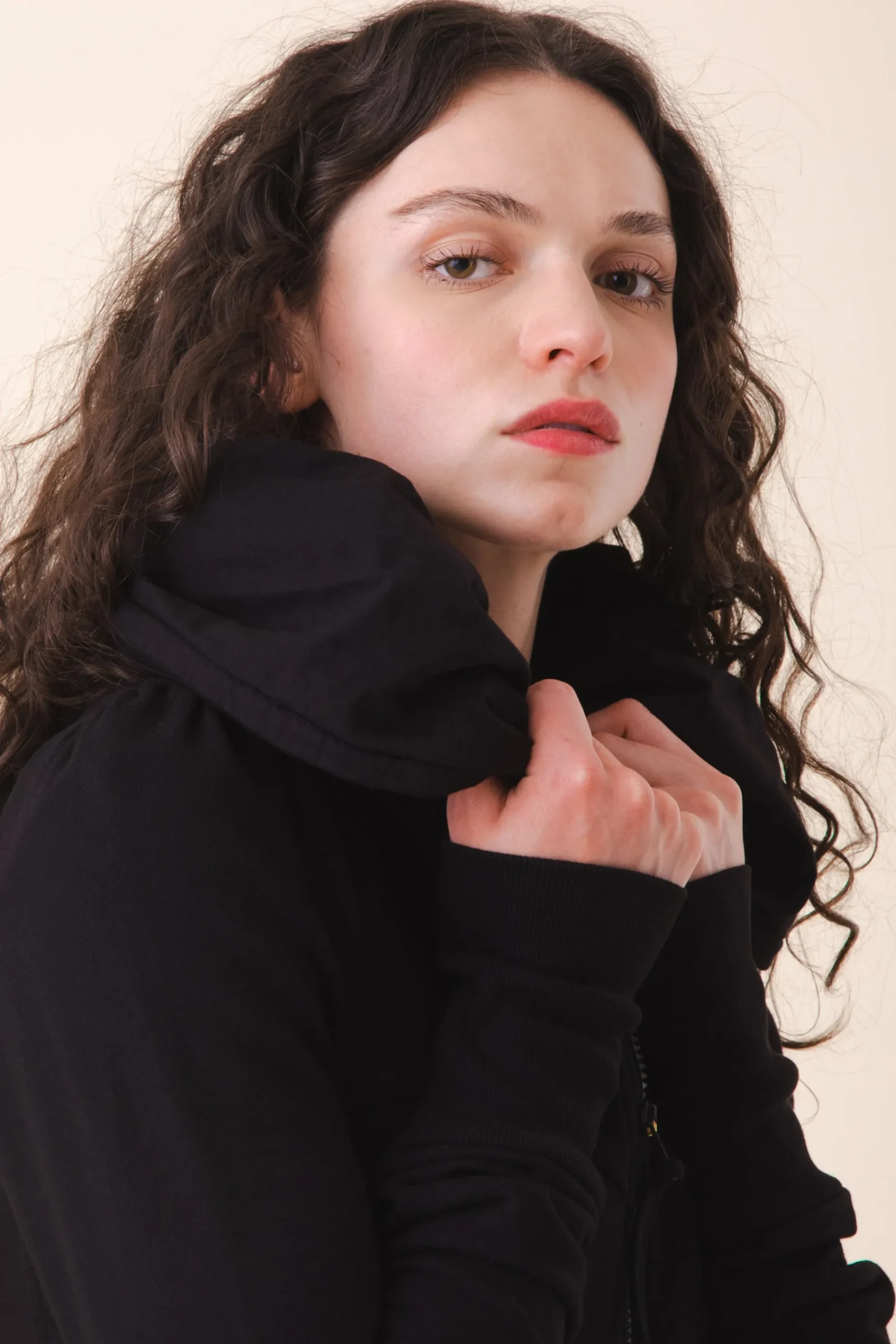 Cloak Hoodie in Black