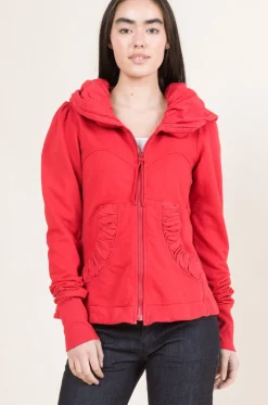 Cloak Hoodie in Lipstick