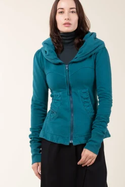 Cloak Hoodie in Peacock