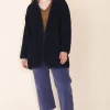 Cord Hover Coat in 12AM