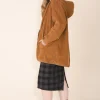 Cord Hover Coat in Umber