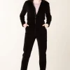 Corduroy Boilersuit in Black