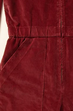 Corduroy Boilersuit in Oxblood