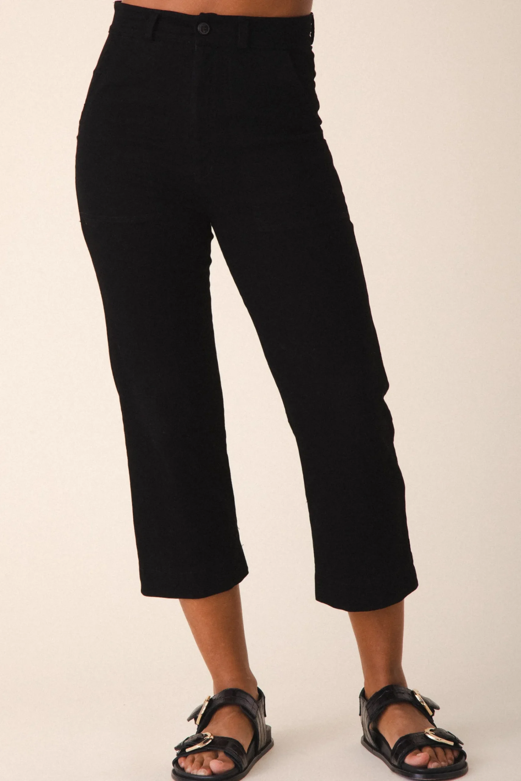 Denim Boiler Pant in Black