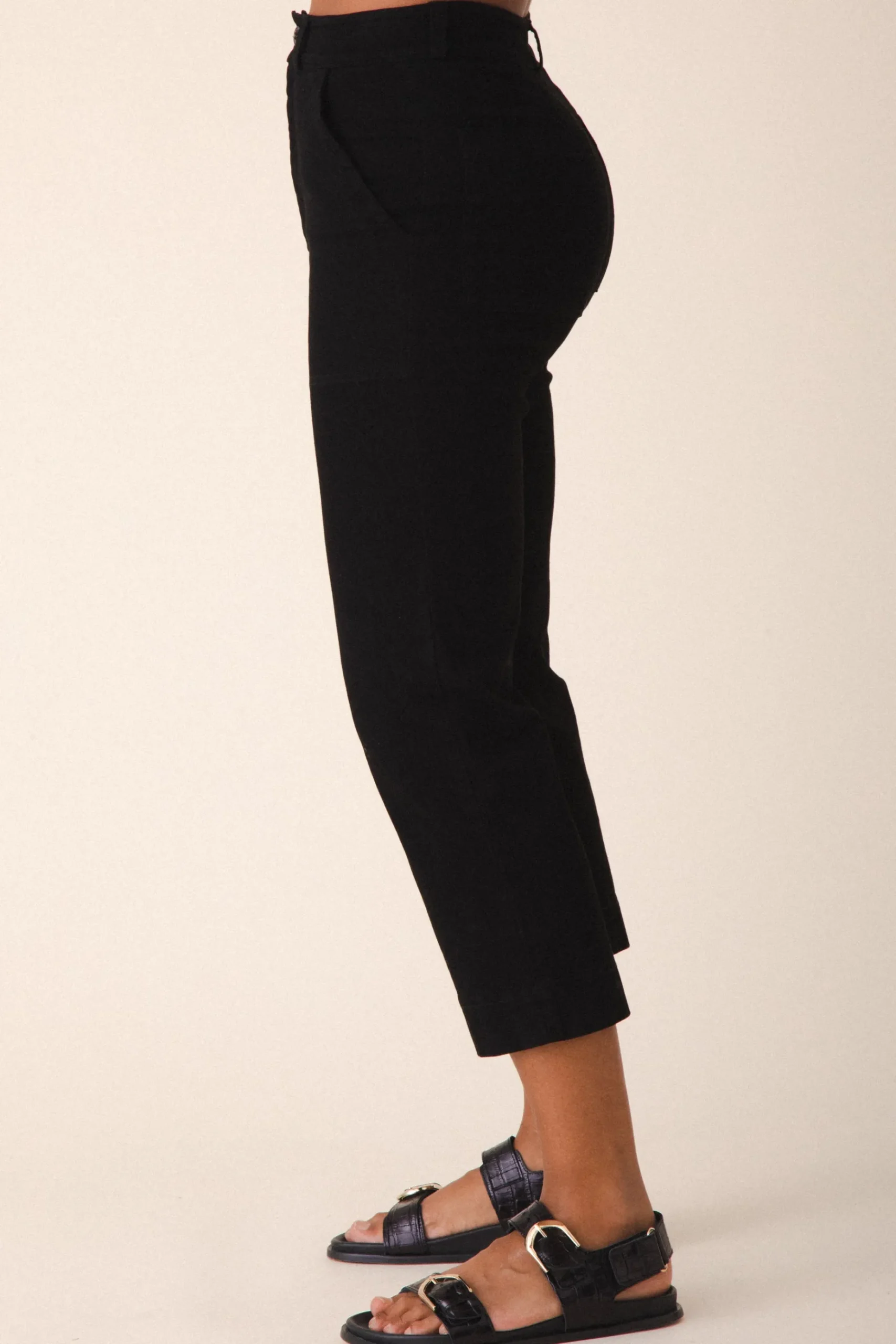 Denim Boiler Pant in Black