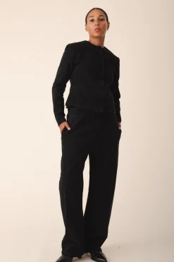 Denim Una Pant in Washed Black
