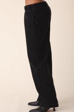 Denim Una Pant in Washed Black