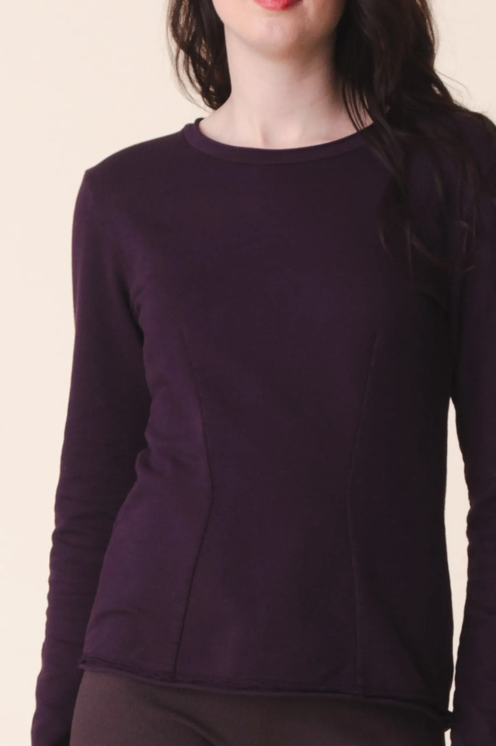 Dressmaker Sweater in Midnight Plum