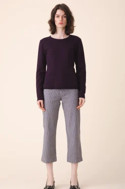 Dressmaker Sweater in Midnight Plum