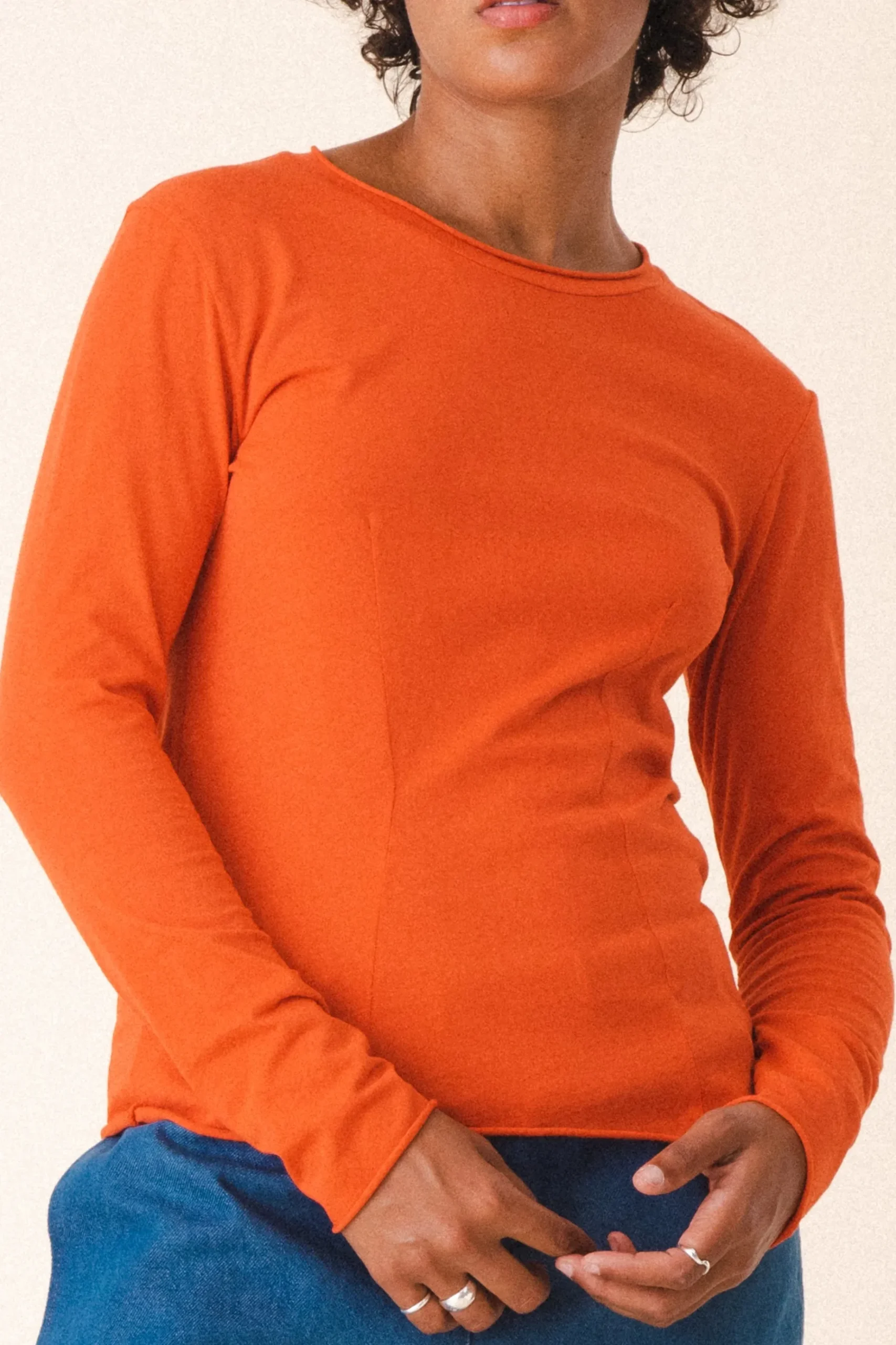Dressmaker Tee in Electric Red