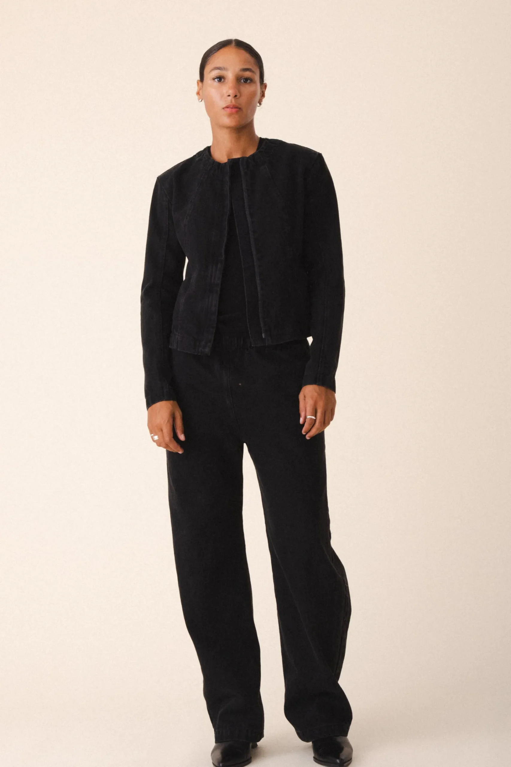 Dune Jacket in Washed Black