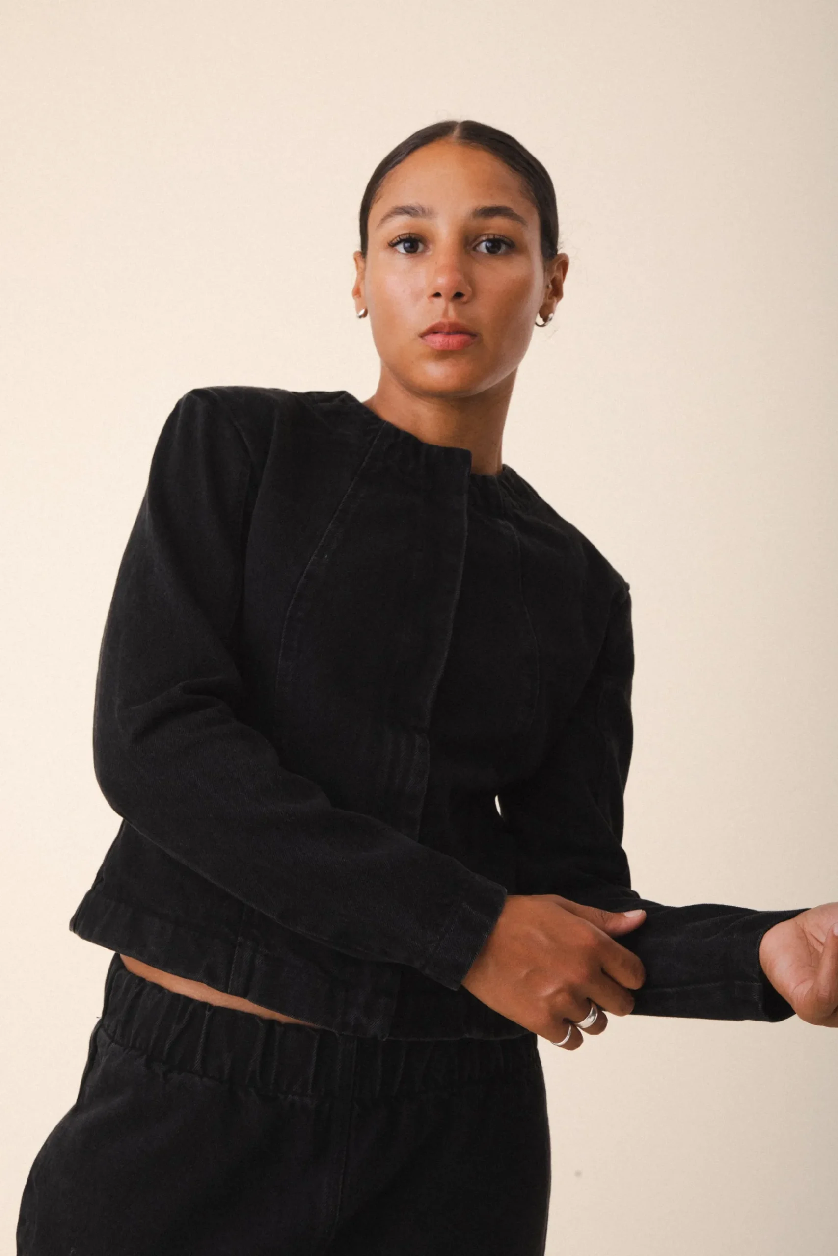 Dune Jacket in Washed Black