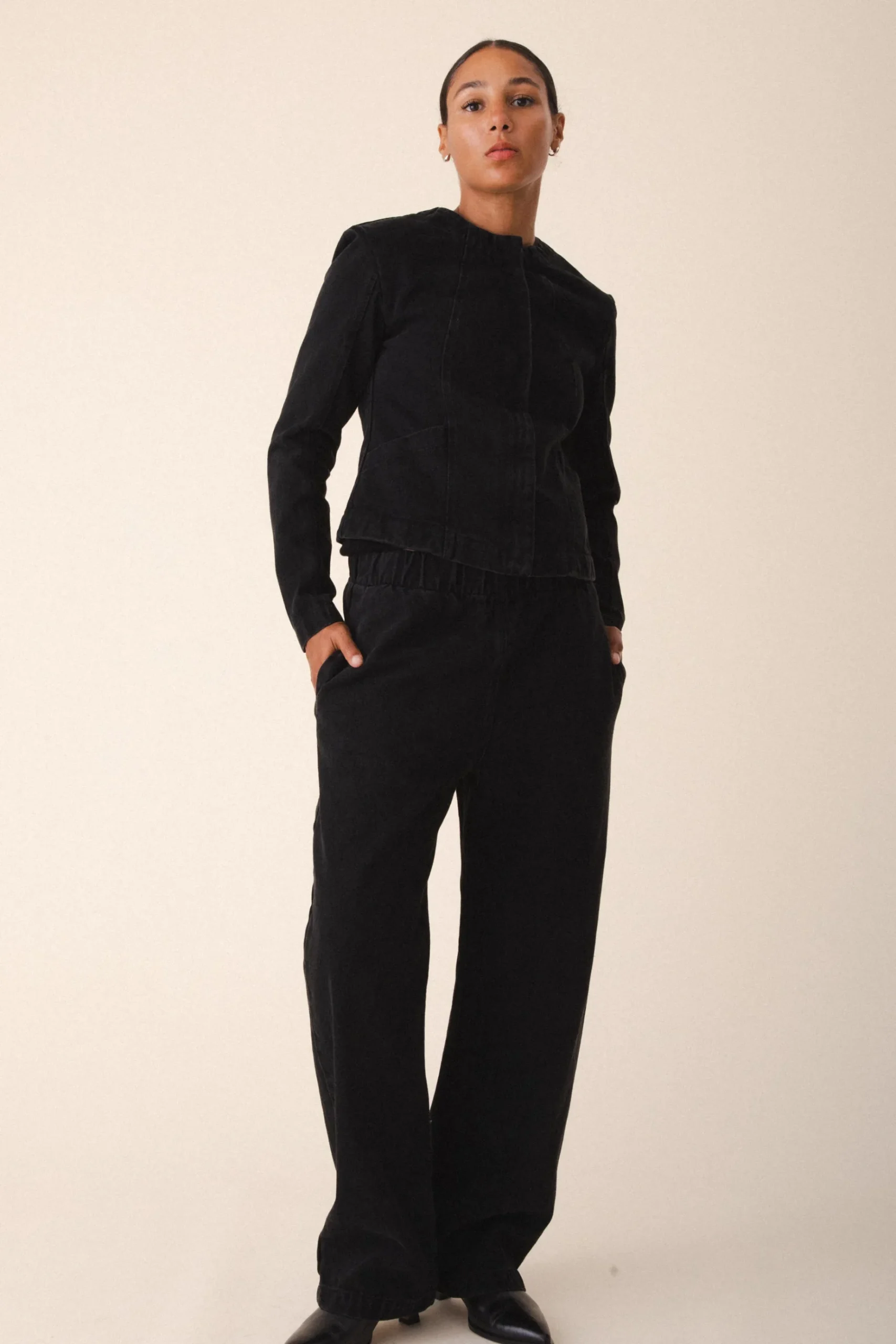 Dune Jacket in Washed Black