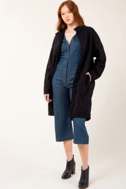 Ecotone Coat in Black