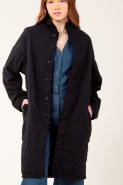 Ecotone Coat in Black
