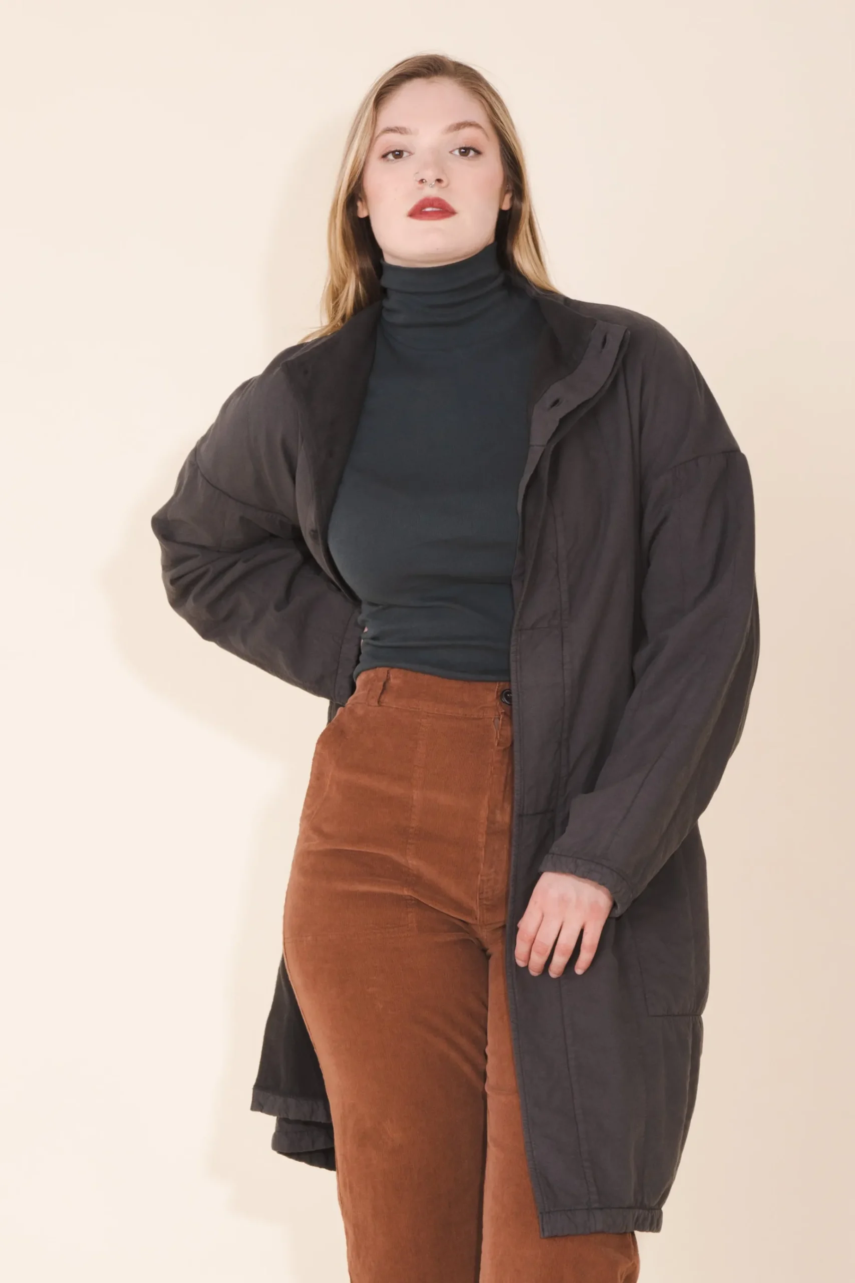 Ecotone Coat in Graphite