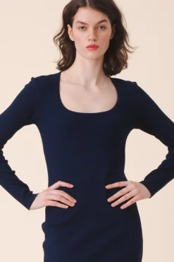 Florentine Dress in Midnight