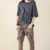 Flutter Pant in Wet Cement