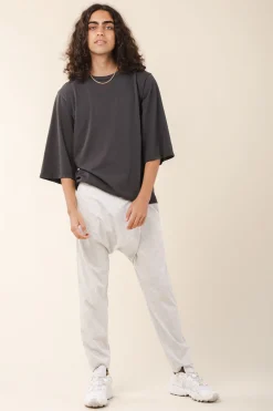fold pant in heather