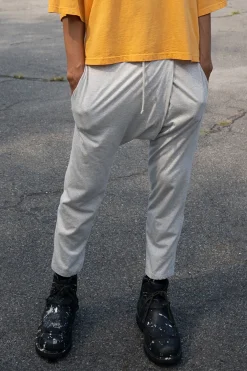 fold pant in heather