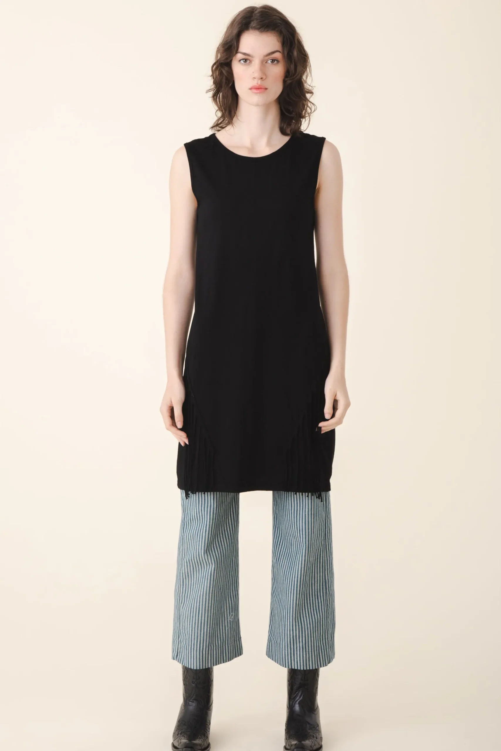 Heron Dress in Black