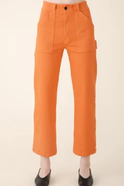 Long Carpenter Pant in Papaya