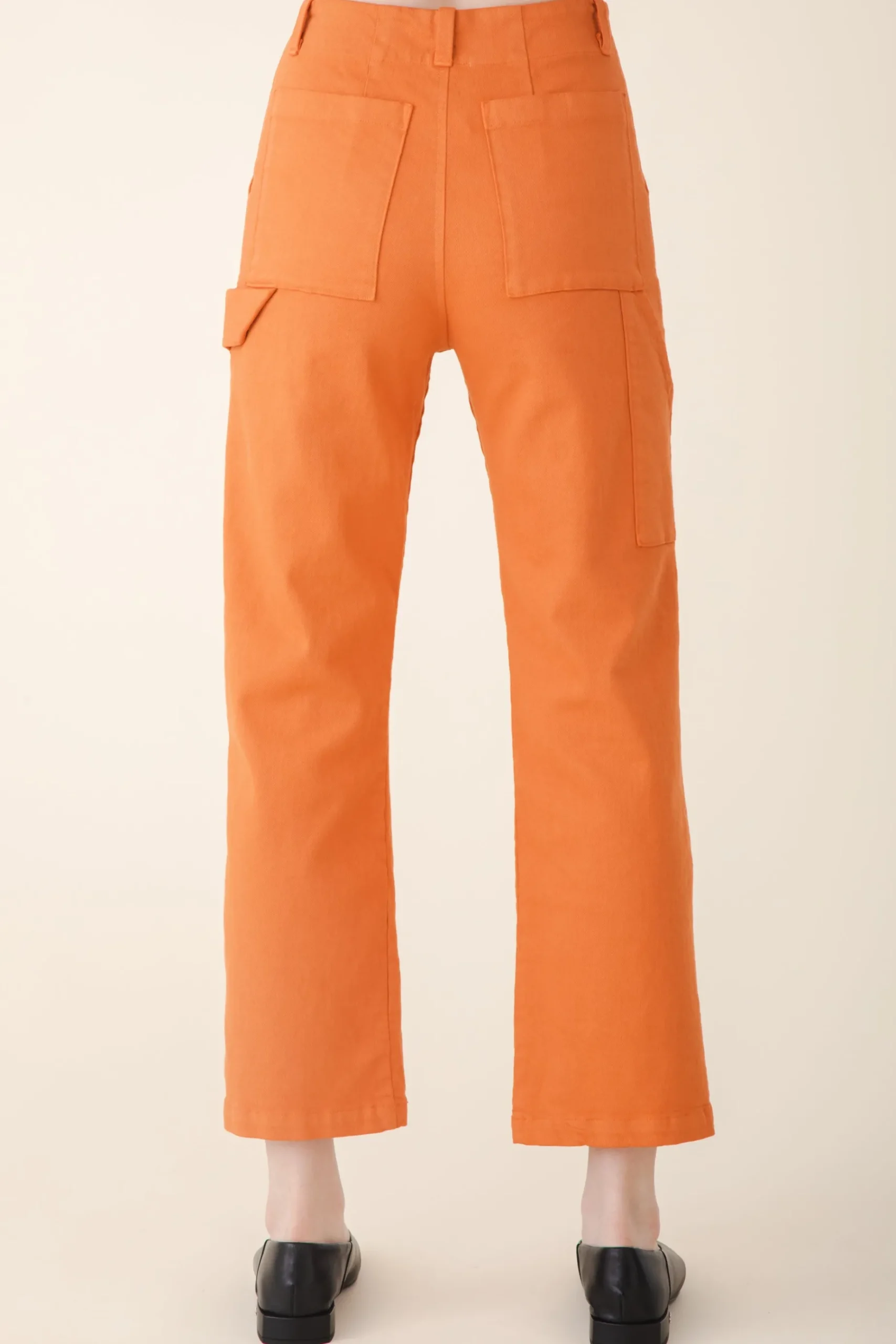 Long Carpenter Pant in Papaya