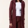 Long Cloak Hoodie in Dahlia