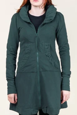 Long Cloak Hoodie in Drab