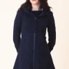 Long Cloak Hoodie in Midnight