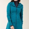 Long Cloak Hoodie in Peacock