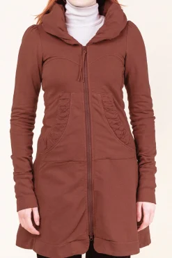Long Cloak Hoodie in Redwood