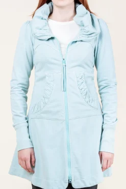 Long Cloak Hoodie in Robins Egg