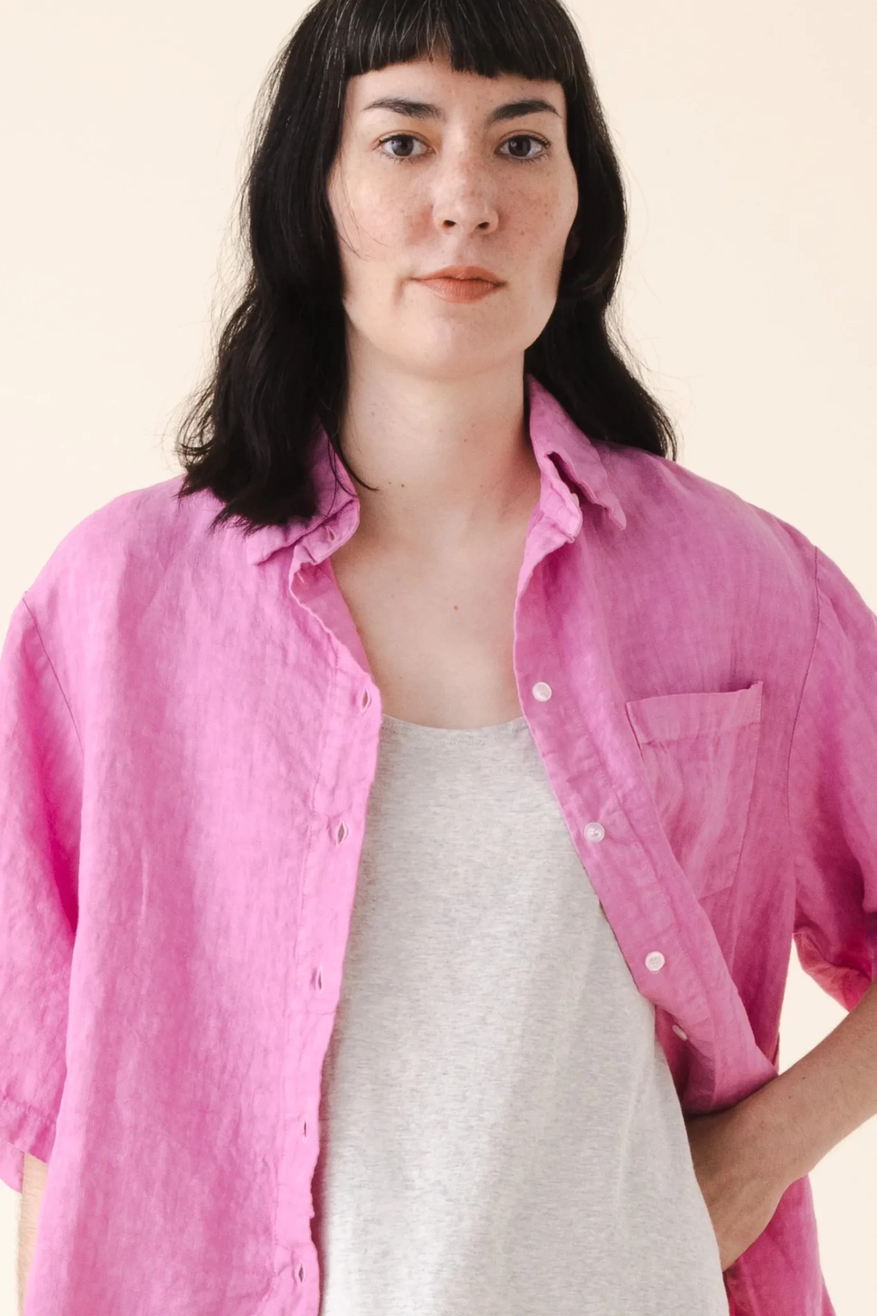 loose tank - organic cotton in heather