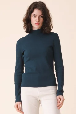 L/S Mockneck in Drab