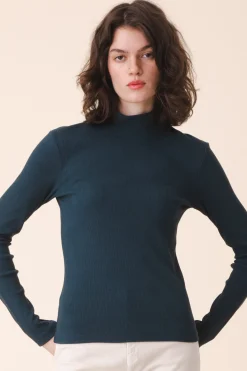 L/S Mockneck in Drab
