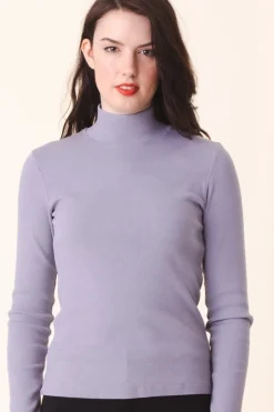L/S Mockneck in Silver