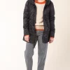 Mid Raincloak in Black with Gray Lining