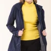 Mid Raincloak in Midnight with Gray Lining