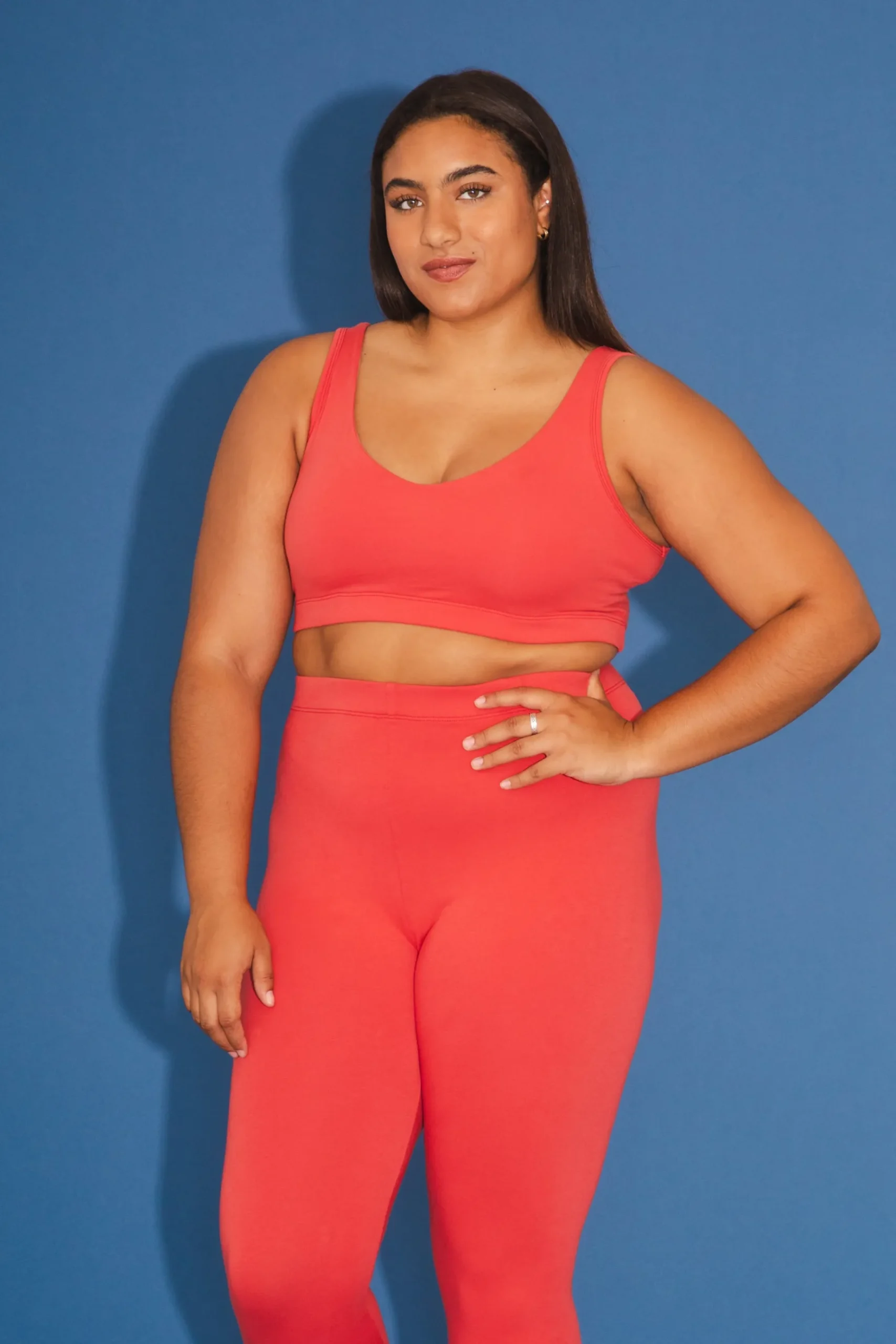 Organic Bra in Cherry