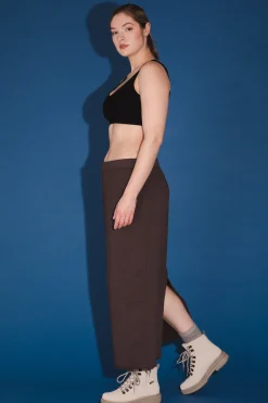 Organic Fleece Sweatskirt in Felt